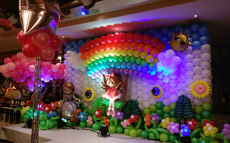 長沙百日宴彩虹系列經典案例 長沙百日宴彩虹系列經典案例