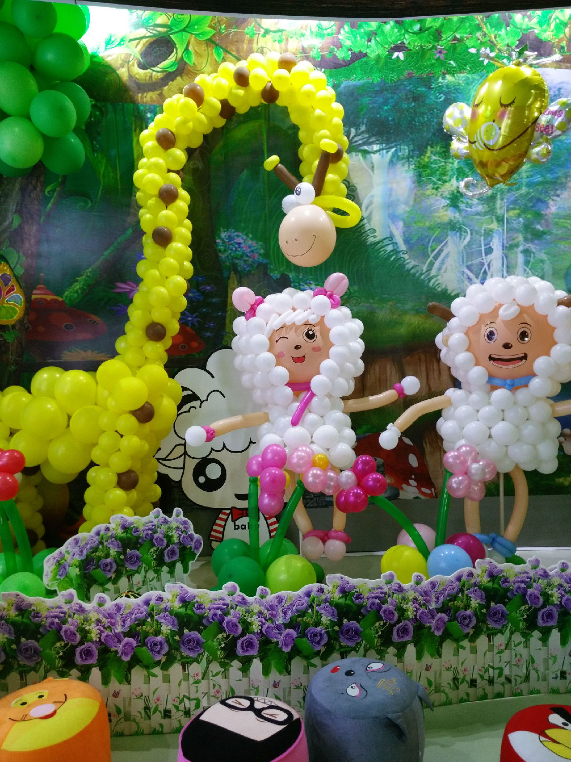 寶寶宴特色展廳布置細節展示